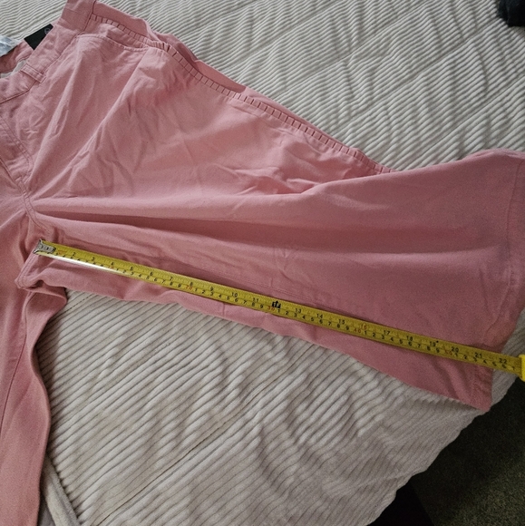 Lane Bryant Pink Cropped Pants Size 18 NWT - Picture 14 of 15